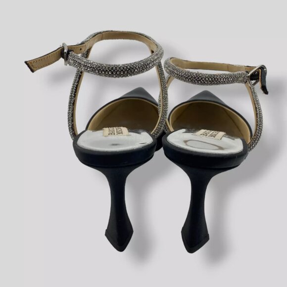 Worn Once - Badgley Mischka Womens Kamilah Pointed Toe Stiletto - Black - Picture 2 of 5